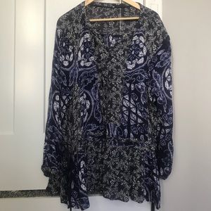 Free People Tunic Cover Up Shirt